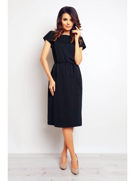 Infinite You Infinite You Sukienka letnia M085 Granatowy Basic Fit
