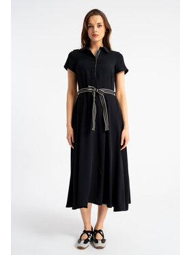 CLICK CLICK Φόρεμα πουκάμισο 70-849 Μαύρο Regular Fit