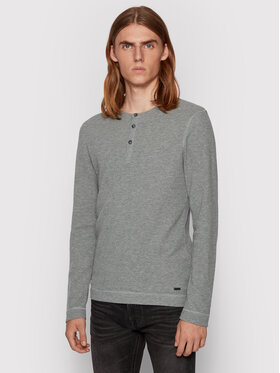 BOSS Boss Longsleeve Trix 50401843 Szary Slim Fit