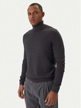 Jack & Jones Jack & Jones Garbó Emil Knit Roll 12157417 Szürke Regular Fit