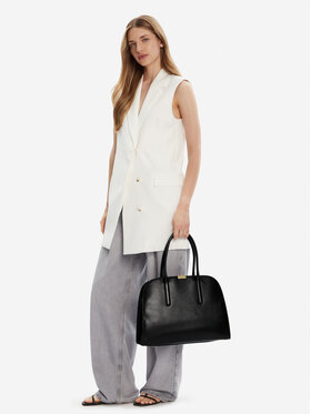 Tommy Hilfiger Tommy Hilfiger Torebka Iconic Leather Tote AW0AW18206 Czarny