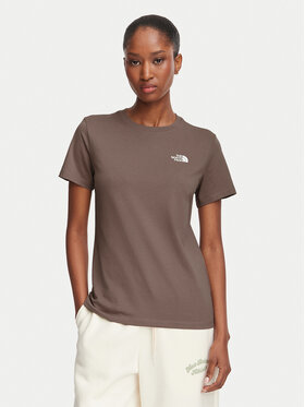 The North Face The North Face Тишърт Evolution Simple Dome Slm NF0A8FX7 Светлокафяв Regular Fit
