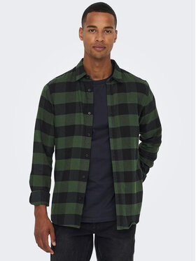 Only & Sons Only & Sons Košeľa Gudmund 22007112 Zelená Slim Fit