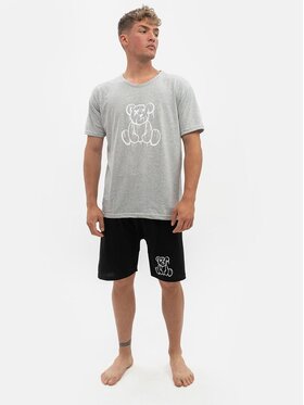 MyStars MyStars Piżama Piżama Męska Bawełniana Szara MyStars Teddy Pjs XL Szary Regular Fit