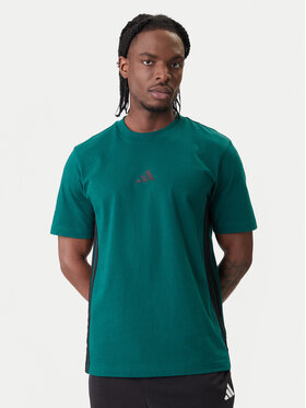 adidas adidas Póló Essentials 3-Stripes JD1905 Zöld Regular Fit