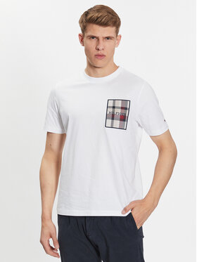 Tommy Hilfiger Tommy Hilfiger T-Shirt MW0MW32120 Bílá Regular Fit