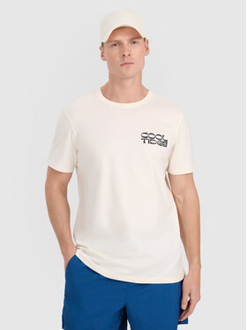 4F 4F T-Shirt CHILLY WAVES Biały Regular Fit
