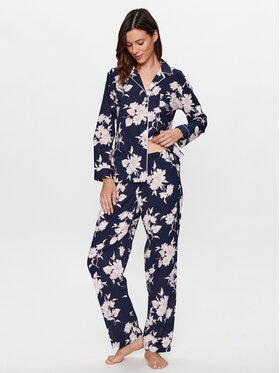 Lauren Ralph Lauren Lauren Ralph Lauren Pyžamo ILN92263 Tmavomodrá Regular Fit