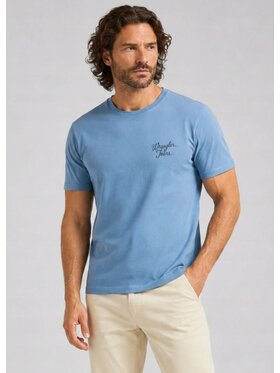 Wrangler Wrangler T-Shirt Logo Tee Niebieski Oversize