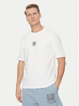 HUGO HUGO Футболка Deckies_RB 50542766 Білий Regular Fit