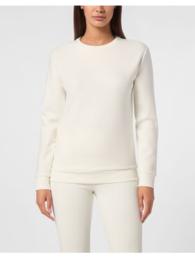 Plein Sport Plein Sport Longsleeve 10195 Biały Regular Fit