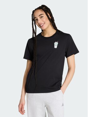 adidas adidas T-Shirt FOOD REGULAR GRAPHIC Czarny Regular Fit