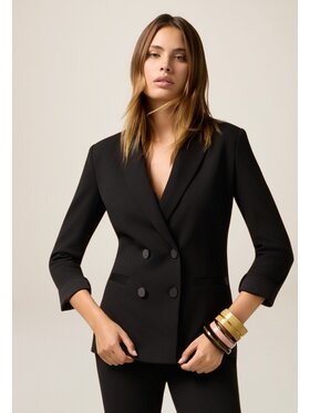 Oltre Oltre Giacca di transizione Q782R004561N033 Nero Slim Fit