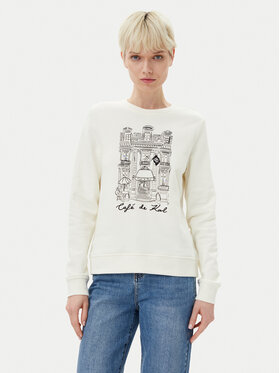 KARL LAGERFELD KARL LAGERFELD Sweatshirt A2W20057 Écru Regular Fit