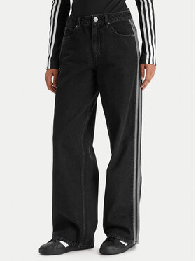 adidas adidas Blugi Firebird KD2909 Negru Regular Fit