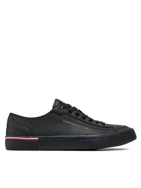 Tommy Hilfiger Tommy Hilfiger Sneakersy Corporate Vulc Leather FM0FM04953 Czarny