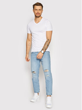 Jack&Jones Set 2 Majice Basic 12133914 Bijela Regular Fit