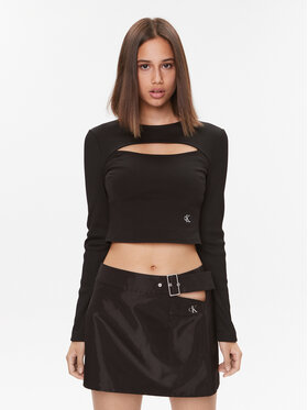 Calvin Klein Jeans Calvin Klein Jeans Bluse Milano J20J222009 Schwarz Regular Fit