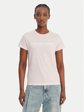 Guess Jeans Guess Jeans T-Shirt W6GIC5 K8HM0 Růžová Regular Fit