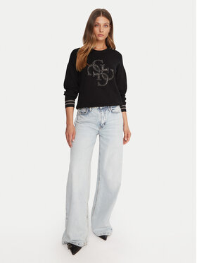 Guess Guess Džemperis W5BR42 Z26I2 Melns Relaxed Fit