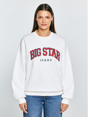 BIG STAR BIG STAR Bluza RUBENA Biały Basic Fit