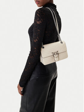 PINKO PINKO Ročna torba Love One Light Mini Al 25-26 PLTT 106173 A2JC Écru