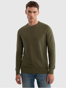 BIG STAR BIG STAR Sweter RAIDAT_303_160 Zielony Comfort Fit
