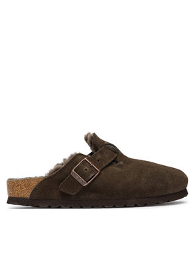 Birkenstock Birkenstock Παντόφλες Boston Fur 1020529 Καφέ