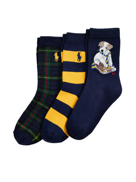 Polo Ralph Lauren Polo Ralph Lauren 3er-Set hohe Kindersocken 443P03154001 Dunkelblau