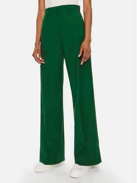 Weekend Max Mara Weekend Max Mara Pantaloni di tessuto Visivo 2425136041 Verde Regular Fit