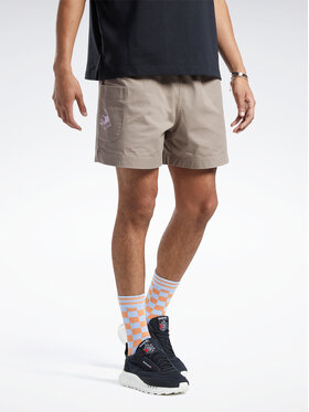 Reebok Reebok Szorty sportowe Classics Skateboard Shorts HT8174 Brązowy