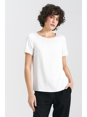 NIFE NIFE Bluzka B160 Écru Regular Fit