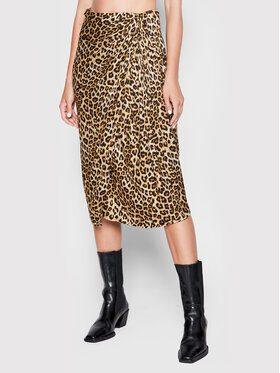 TWINSET TWINSET Jupe midi 222TP2704 Marron Regular Fit
