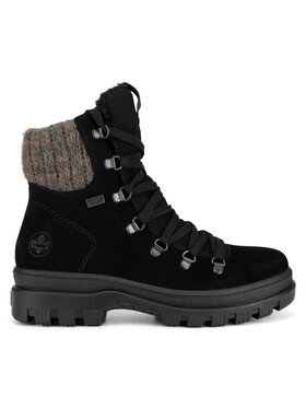 Rieker Rieker Schnürschuhe X8200-00 Schwarz