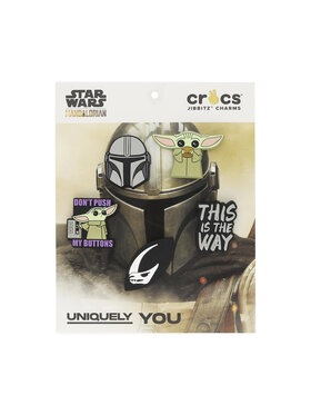 Crocs Crocs Ukras za obuću Disneys The Mandalorian 5 Pack 10009674 Zelena