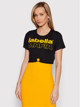 LaBellaMafia LaBellaMafia T-Shirt 23666 Černá Regular Fit