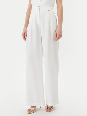 LOLA CASADEMUNT LOLA CASADEMUNT Palazzo kalhoty LS2514010 Bílá Wide Leg