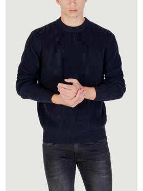 REPLAY REPLAY Sweter UK4722.000.G23788 Niebieski Casual Fit