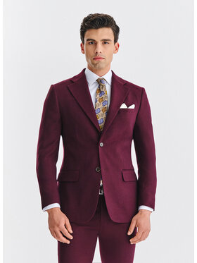 Pako Lorente Pako Lorente Marynarka P25WF-3G-001 Bordowy Super Slim Fit
