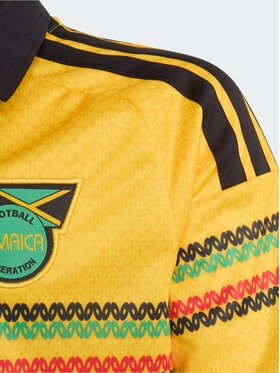 adidas adidas Koszulka techniczna Jamaica 26 x Bob Marley Home Kids Jersey Żółty Regular Fit
