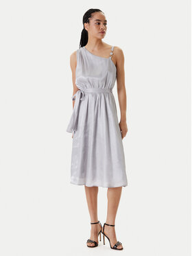 Fracomina Fracomina Coctailkleid FQ25SD2009W797T4 Silberfarben Regular Fit
