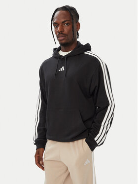 adidas adidas Bluza Essentials 3-Stripes French Terry KY6605 Czarny Regular Fit