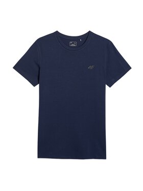 4F 4F T-Shirt NOS Granatowy Slim Fit