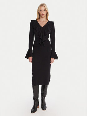 Luisa Spagnoli Luisa Spagnoli Úpletové šaty Malimba 100110 Černá Slim Fit