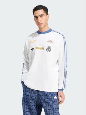 adidas adidas Koszulka techniczna 172375 Biały Loose Fit