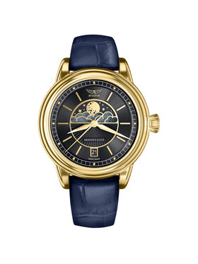 Aviator Aviator Zegarek V.1.33.1.344.4BL Niebieski
