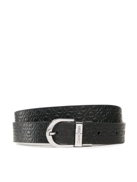 Calvin Klein Calvin Klein Dámsky opasok Ck Must Rd Buckle Rev 2.5 Belt K60K609981 Čierna