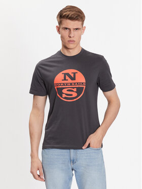 North Sails North Sails T-Shirt 692837 Šedá Regular Fit