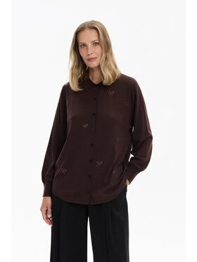 Deni Cler Milano Deni Cler Milano Kardigan T-DC-U457-F5-90-70-1 Brązowy Regular Fit