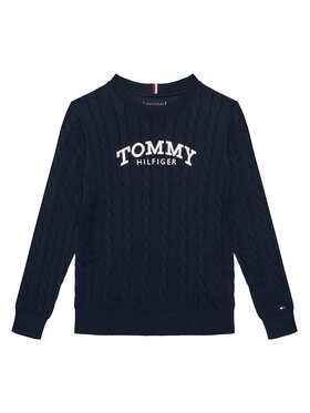 Tommy Hilfiger Tommy Hilfiger Džemperis Graphic KB0KB10347 D Tumši zils Regular Fit
